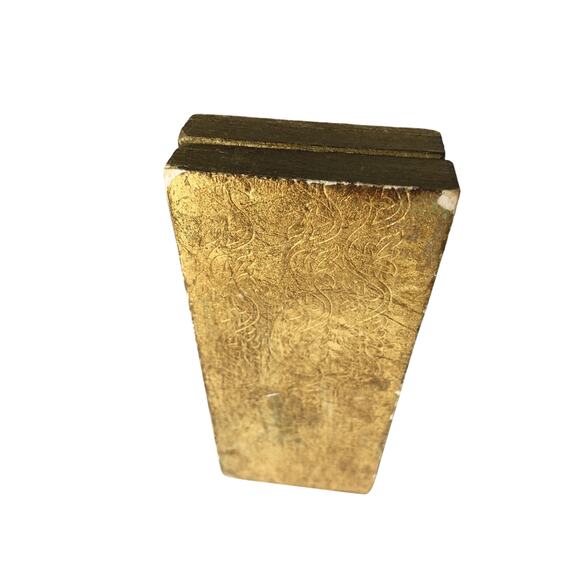 Vintage 50s 60s Gold Gilt Box 2 Saints Inside Made in Italy Religious Christian - Picture 9 of 12